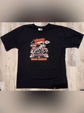 Men's Harley Davidson/Kansas City Chiefs Short sleeve Shirt Size 2XL